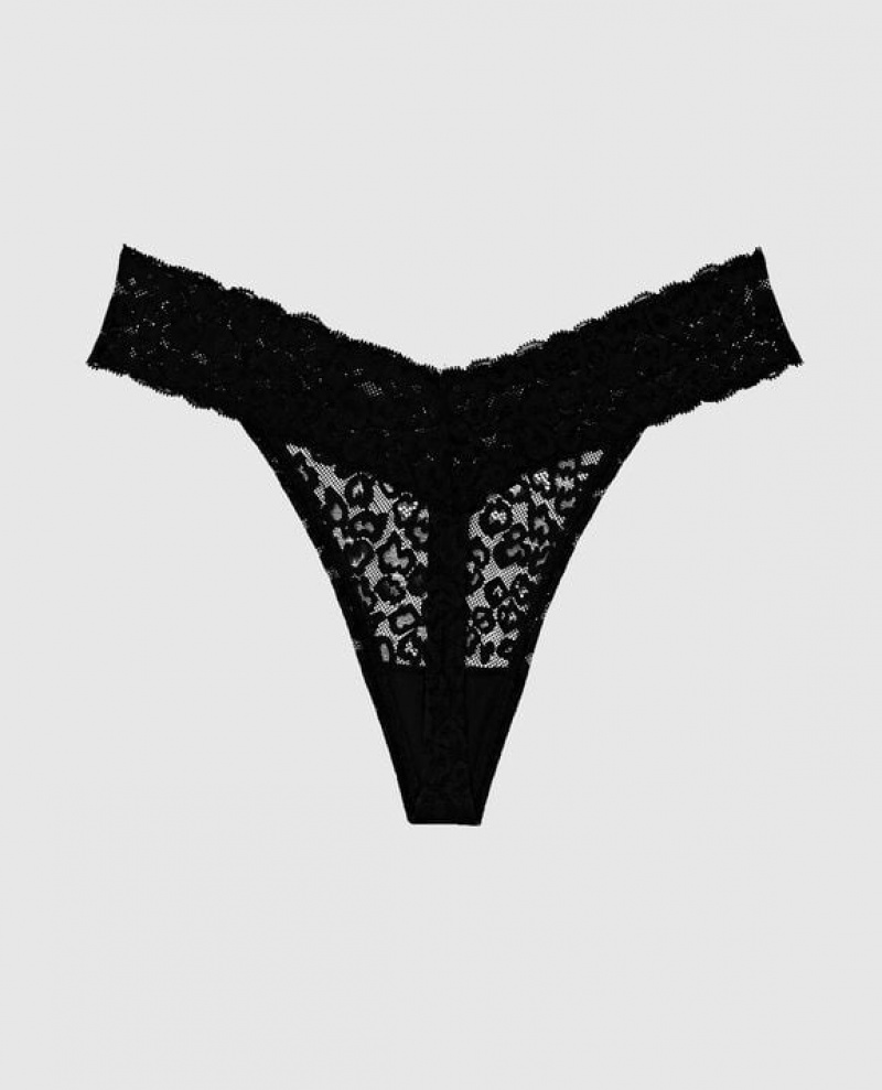 Ropa Interior La Senza Tanga Panty Mujer Negras | atP0xBRs