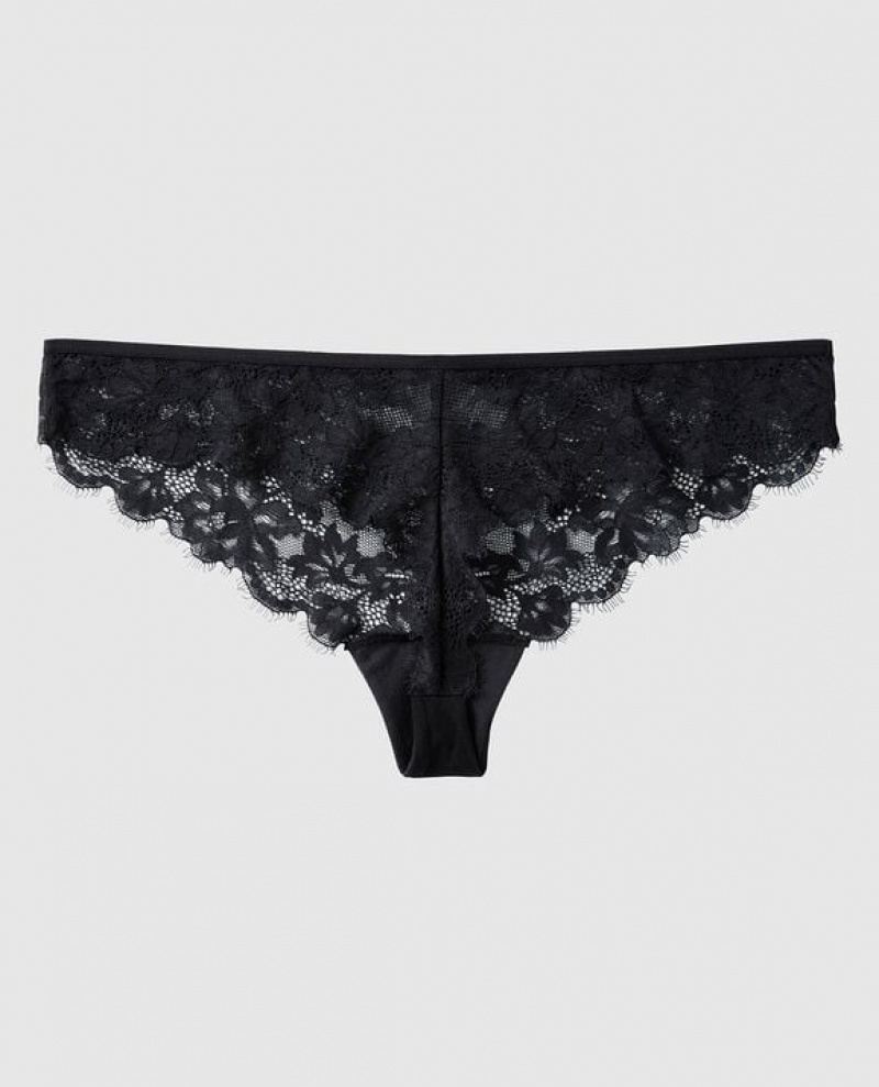 Ropa Interior La Senza Tanga Panty Mujer Negras | FA3BTKR5