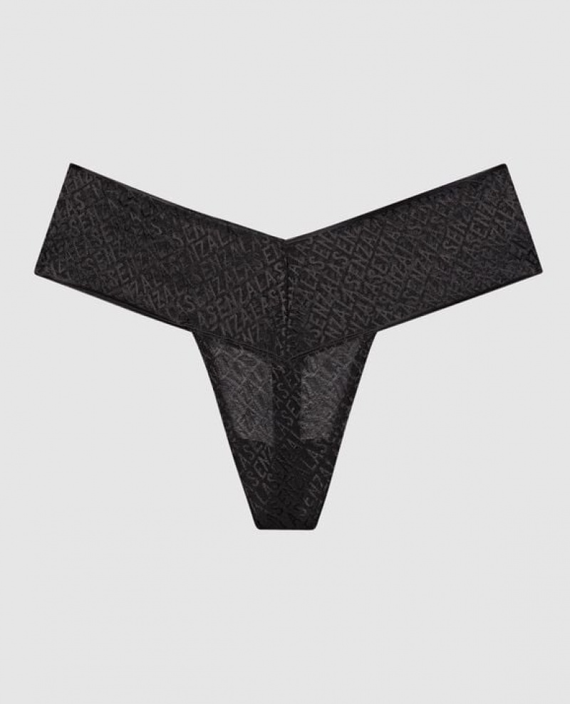 Ropa Interior La Senza Tanga Panty Mujer Negras | 0c6ur1EC