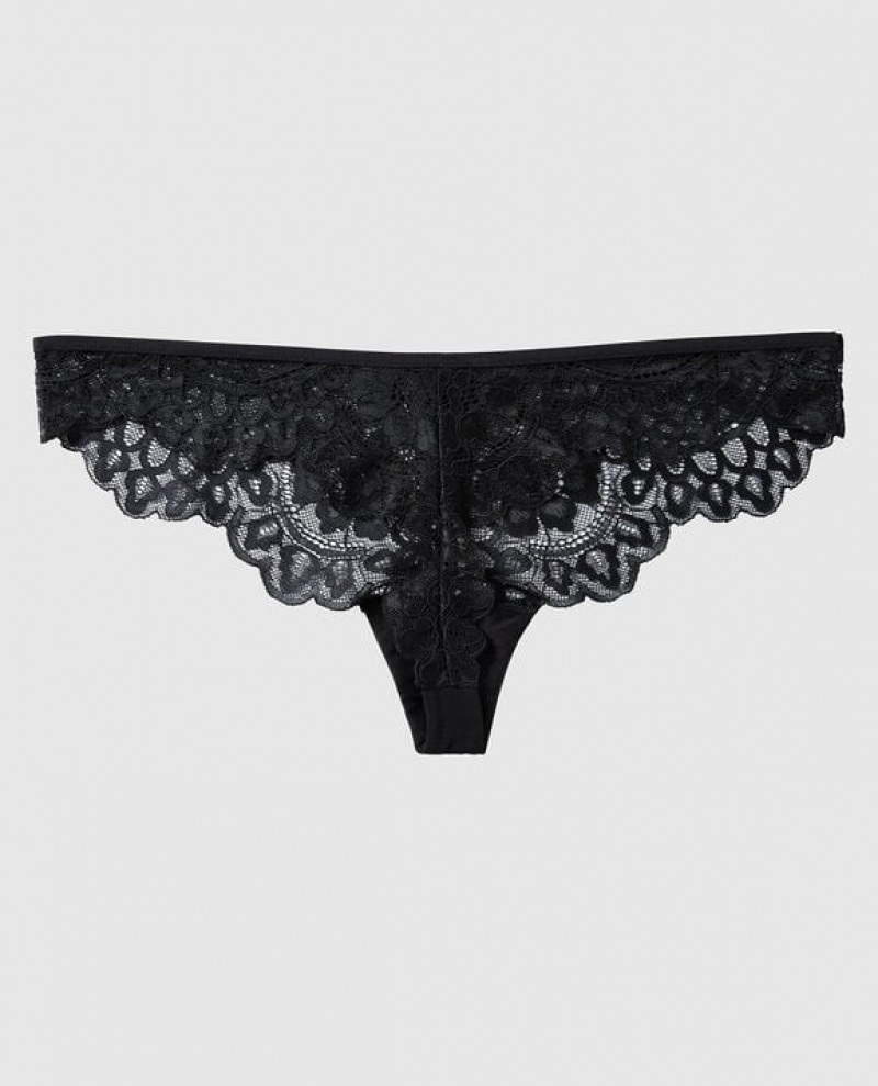 Ropa Interior La Senza Tanga Panty Mujer Negras | AqDNLefS