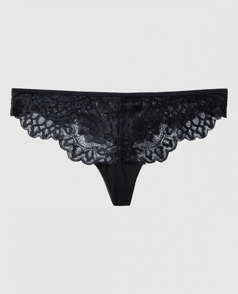 Ropa Interior La Senza Tanga Panty Mujer Negras | AqDNLefS