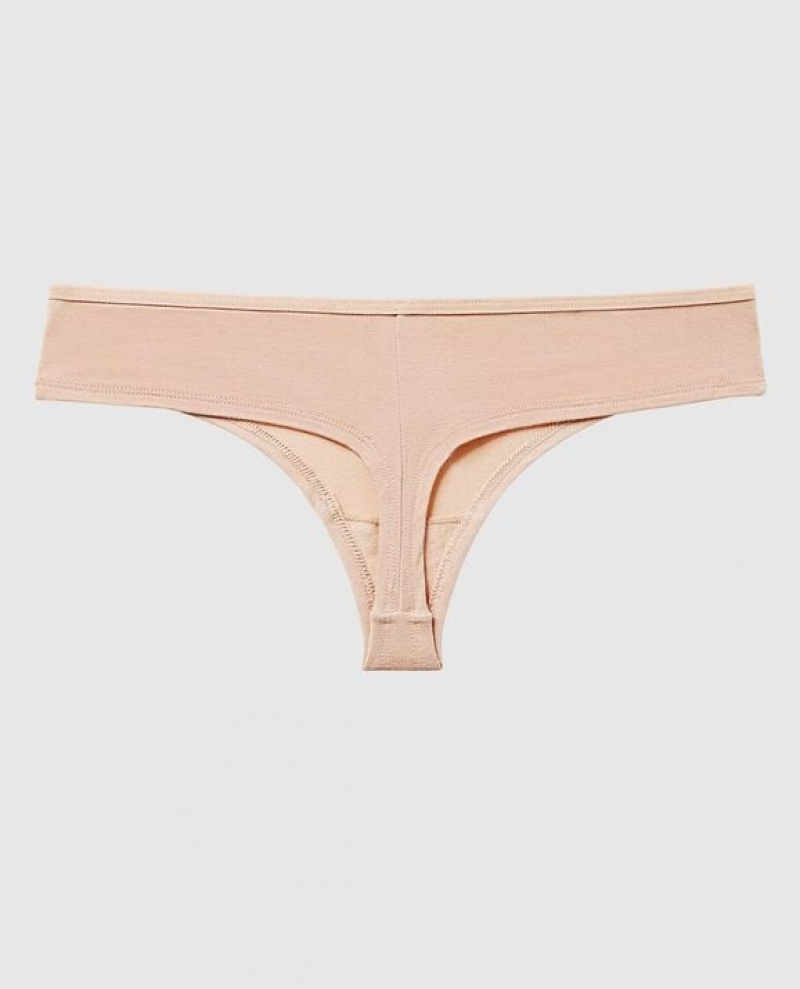 Ropa Interior La Senza Tanga Panty Mujer Rosas Marrones | LVlw4i97