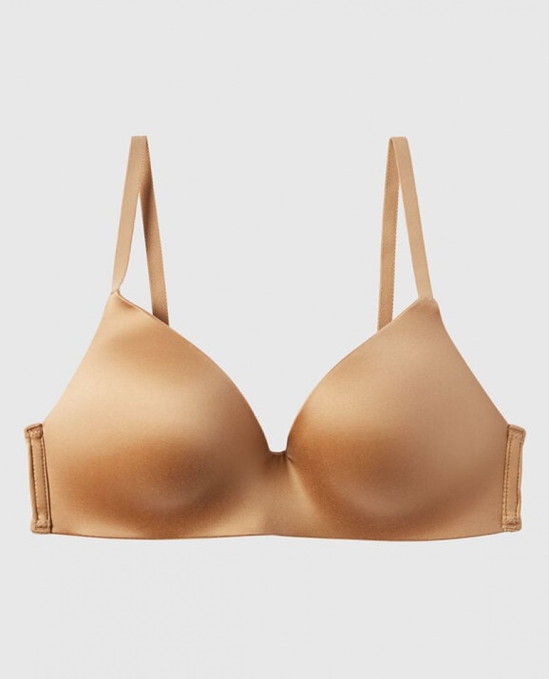 Bras La Senza Light Push Up Wireless Mujer Pecan | EaEnviq9