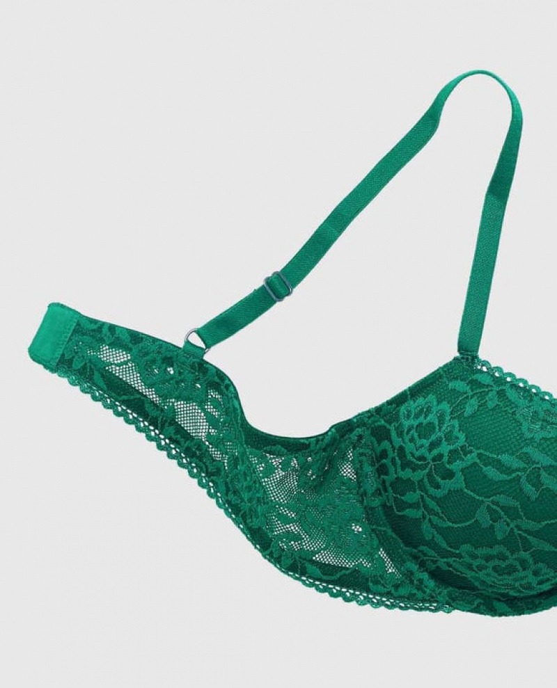 Bras La Senza Lightly Forro Demi Mujer Verde | 5AJrSkzB