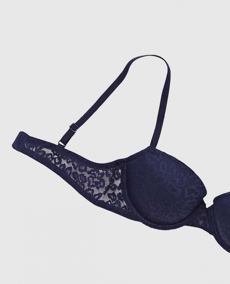 Bras La Senza Lightly Forro Demi Mujer Ocean Cavern | U2dARpf5