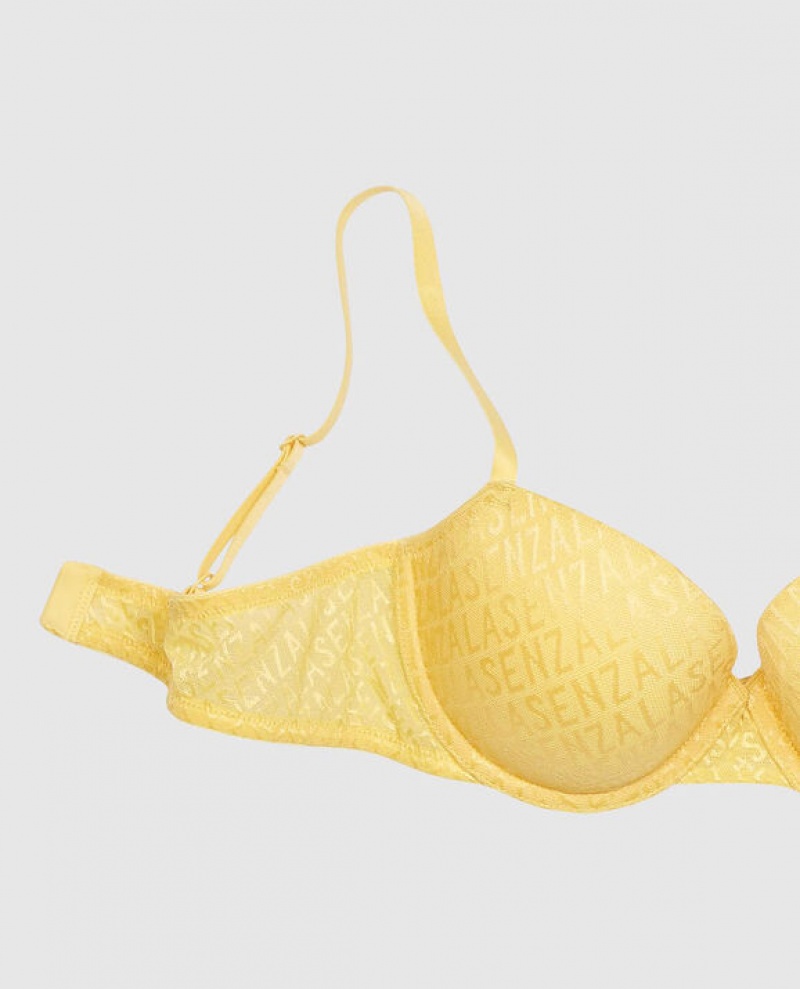 Bras La Senza Lightly Forro Demi Mujer Creme | HmjgoAmu