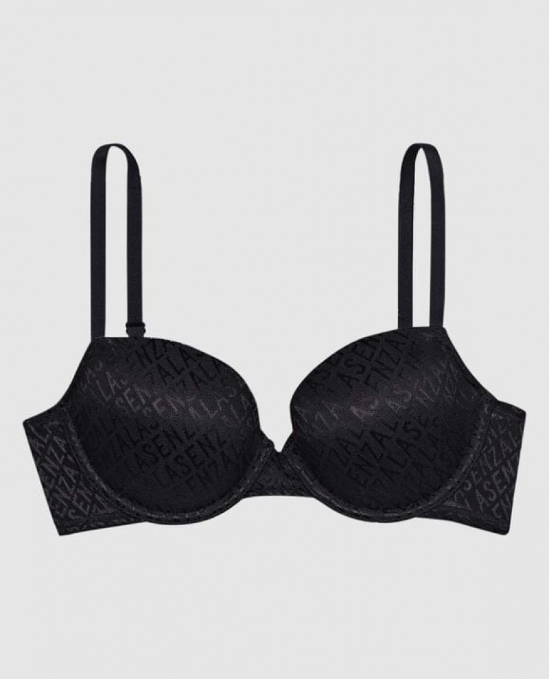 Bras La Senza Lightly Forro Demi Mujer Negras | IK0Zso0o