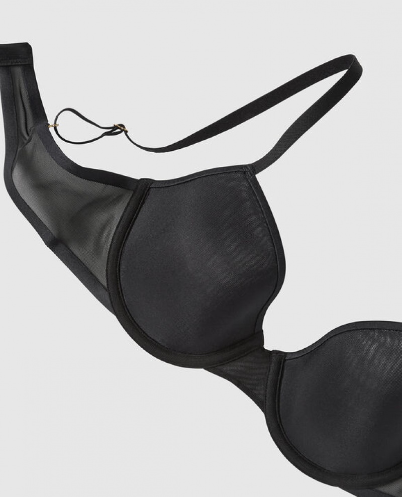 Bras La Senza Lightly Forro Demi Mujer Negras | NuICVI4W