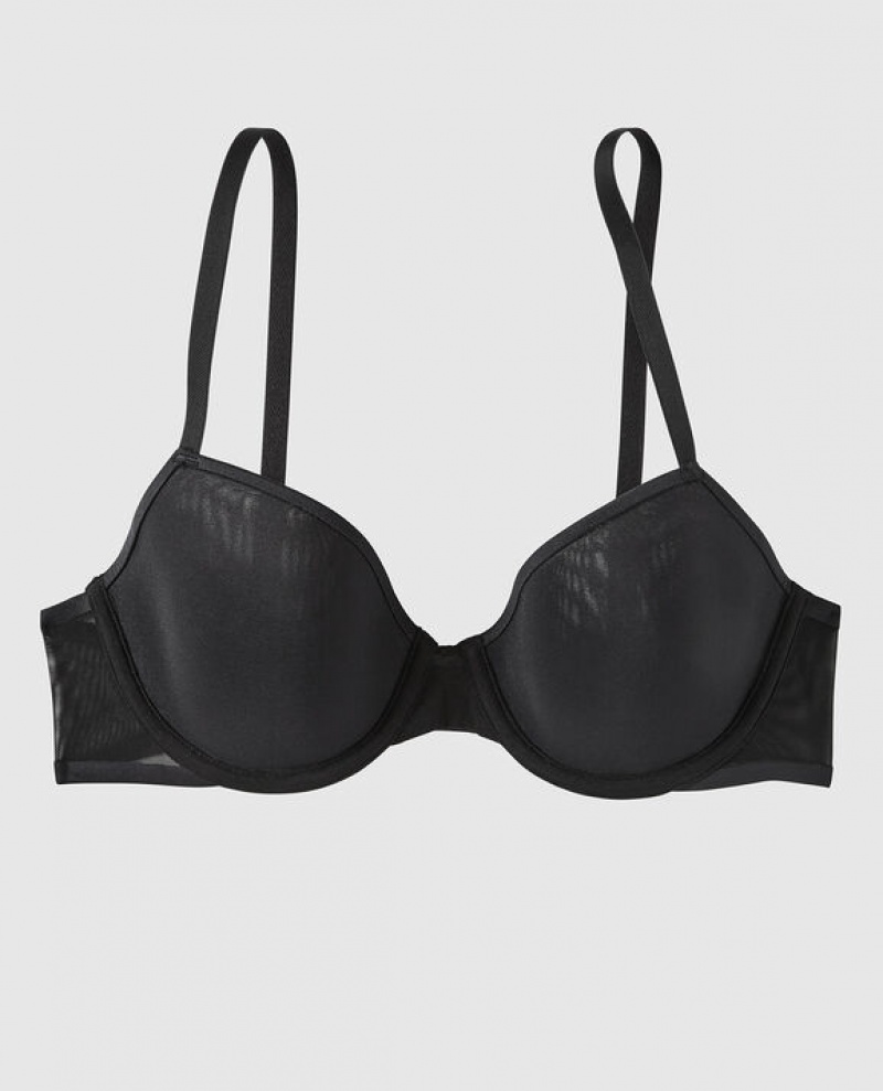 Bras La Senza Lightly Forro Demi Mujer Negras | NuICVI4W