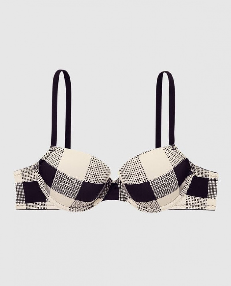 Bras La Senza Lightly Forro Demi Mujer Festive Check | L1rJGvYV