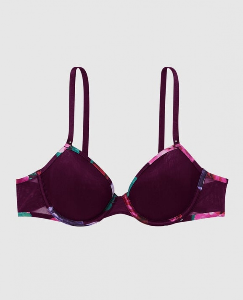 Bras La Senza Lightly Forro Demi Mujer Moradas | RZvMFY1B