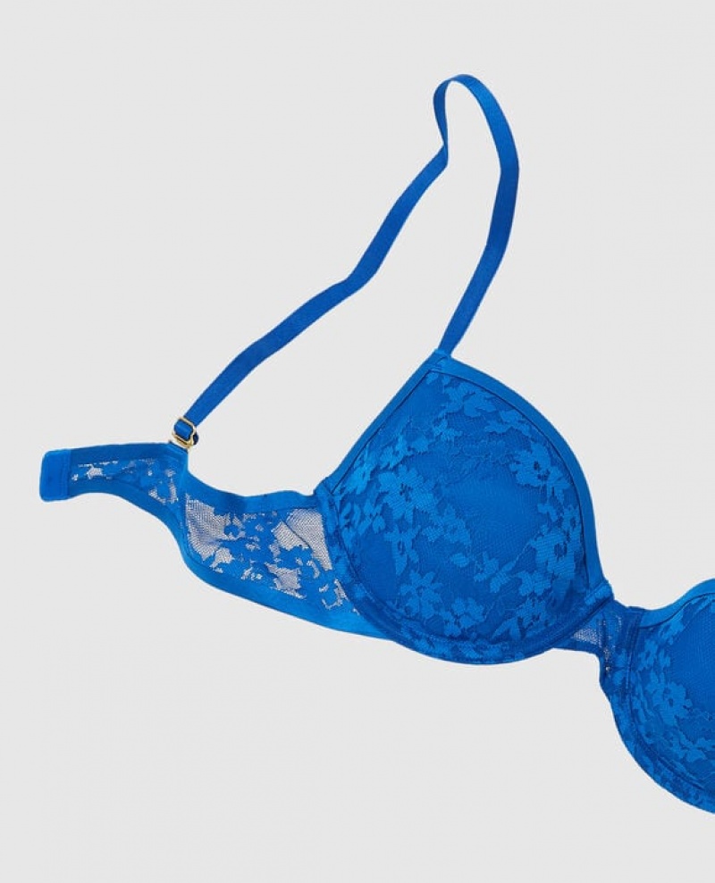 Bras La Senza Lightly Forro Demi Mujer Azules Oscuro | jp302Jnt