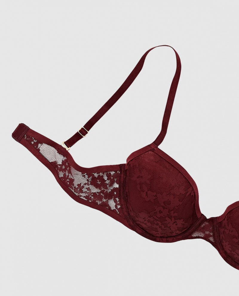 Bras La Senza Lightly Forro Demi Mujer Rojas Burdeos | WFlhPL2c