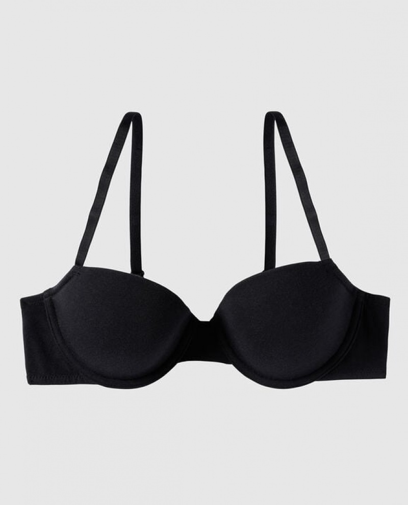 Bras La Senza Lightly Forro Demi Mujer Negras | fbGLBGpG