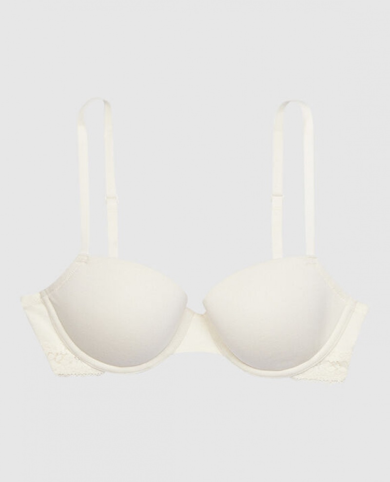 Bras La Senza Lightly Forro Demi Mujer Creme | vp6vxGeO