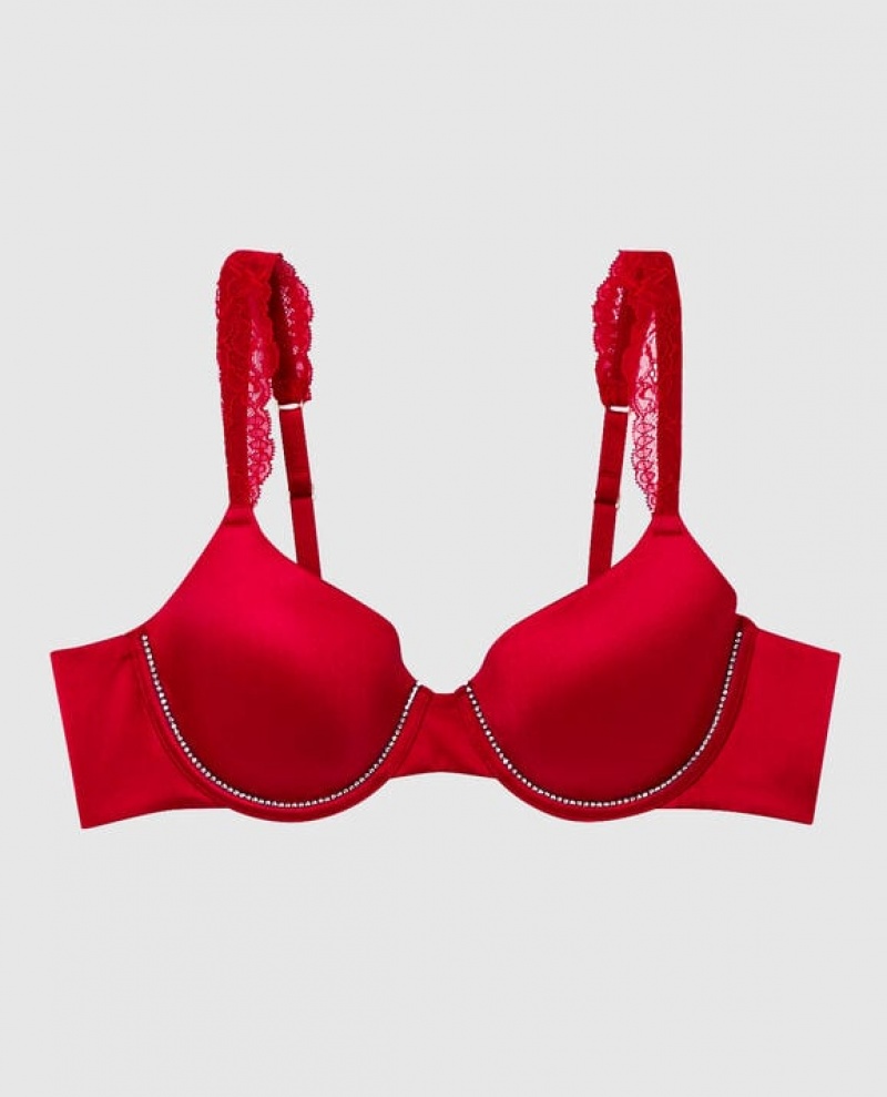 Bras La Senza Lightly Forro Full Coverage Mujer Rojas | IVdW5yLP