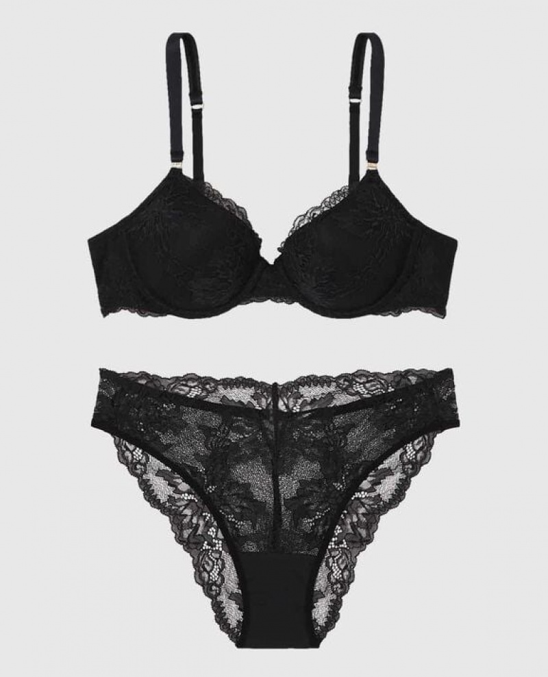 Bras La Senza Lightly Forro Full Coverage Mujer Negras | tGhCECiY