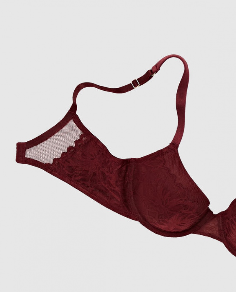 Bras La Senza Lightly Forro Full Coverage Mujer Rojas Burdeos | DtRNW3w1