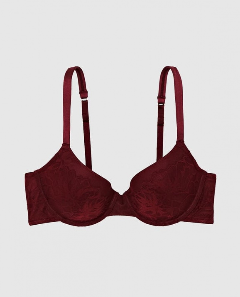 Bras La Senza Lightly Forro Full Coverage Mujer Rojas Burdeos | DtRNW3w1