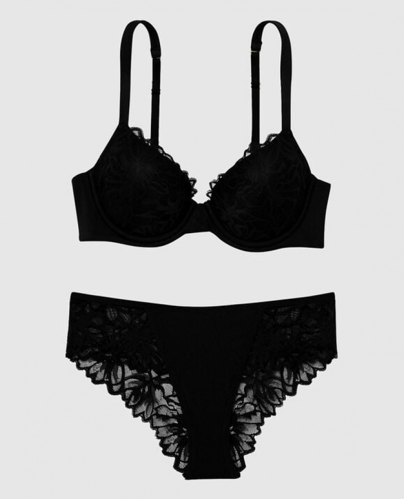 Bras La Senza Lightly Forro Full Coverage Mujer Negras | EBltLlcc