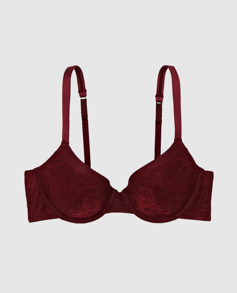 Bras La Senza Lightly Forro Full Coverage Mujer Rojas Burdeos | ATw4I7ab