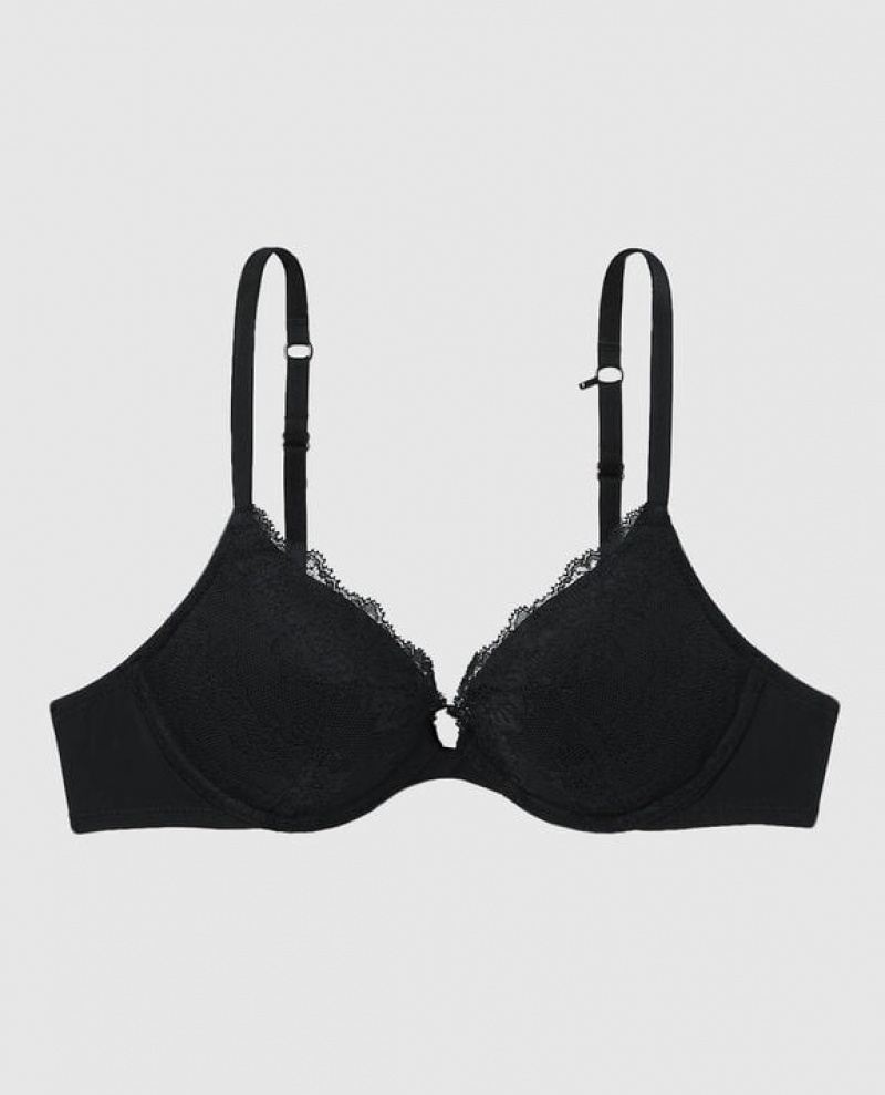 Bras La Senza Push Up Plunge Mujer Negras | cBV2aaYC