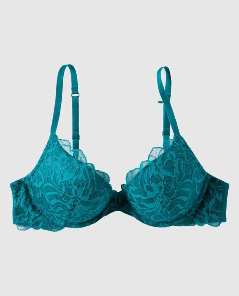 Bras La Senza Push Up Plunge Mujer Tahitian Tide | ARPzeTgX