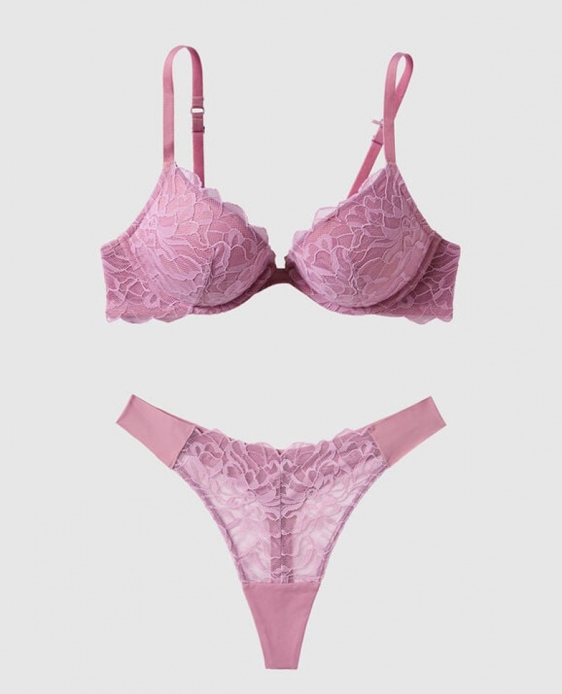 Bras La Senza Push Up Plunge Mujer Rosecrush | g7ja4OLQ