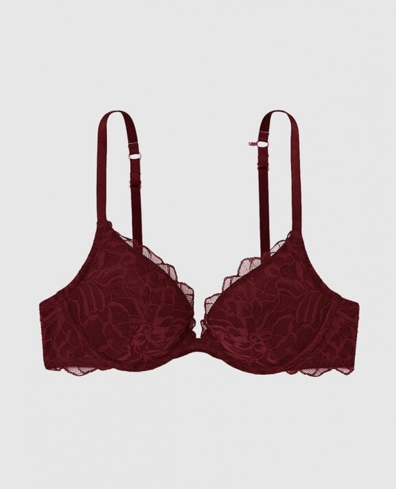 Bras La Senza Push Up Plunge Mujer Rojas Burdeos | jZfHccT7