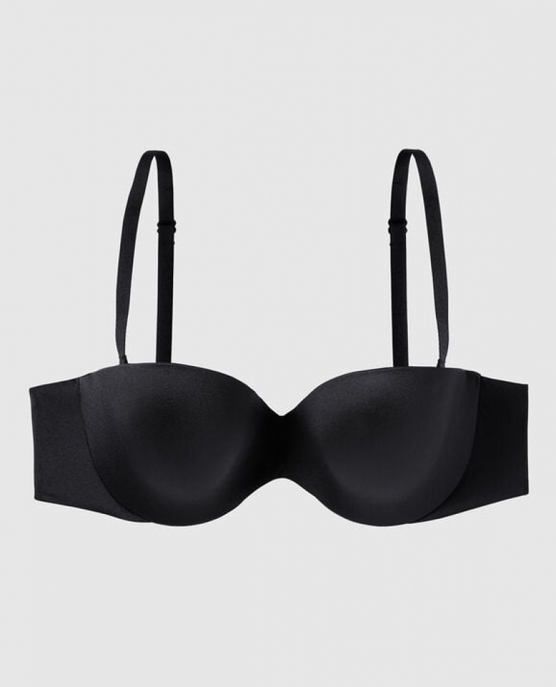 Bras La Senza Strapless Lightly Forro Mujer Negras | MLeIpiMD