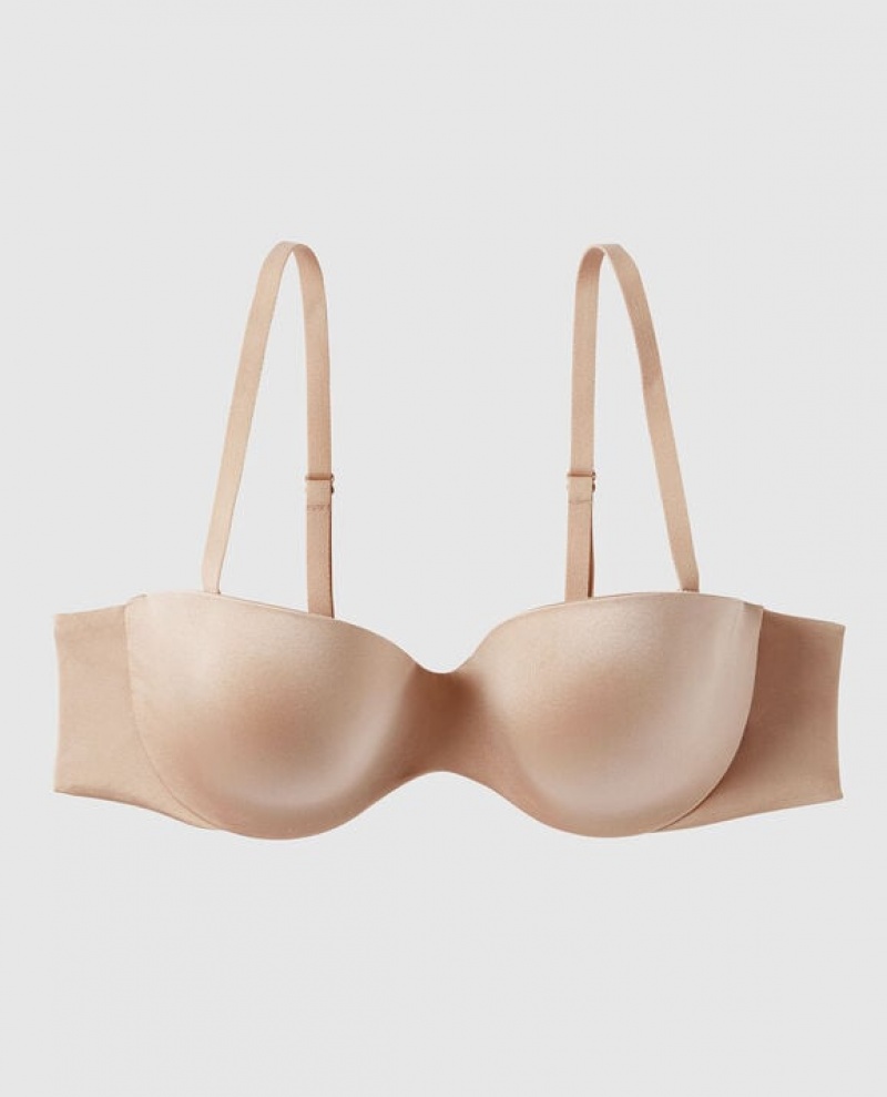 Bras La Senza Strapless Lightly Forro Mujer Rosetan | oQl6fHI7