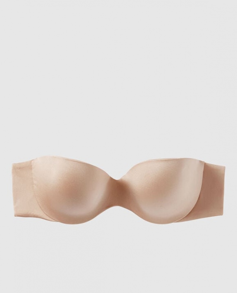 Bras La Senza Strapless Lightly Forro Mujer Rosetan | oQl6fHI7