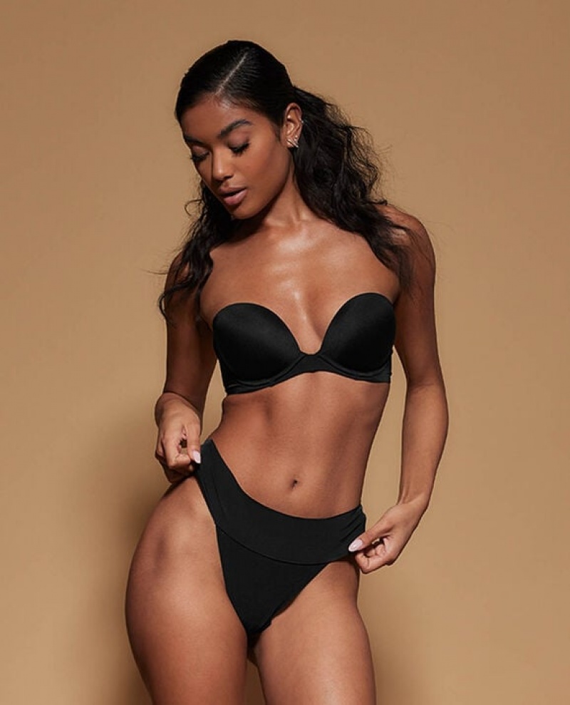 Bras La Senza Strapless Push Up Mujer Negras | h6kpkWSi