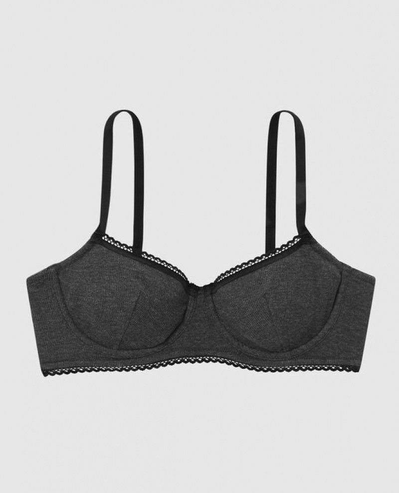 Bras La Senza Unlined Balconette Mujer Negras | GPG0w5De