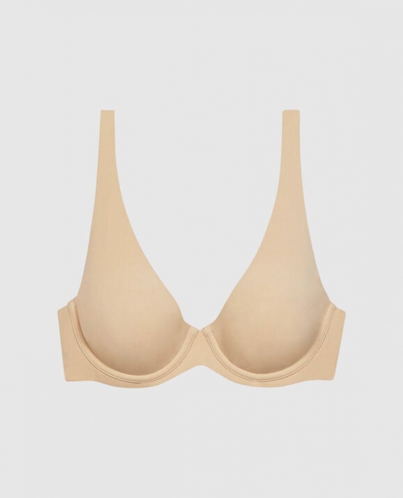 Bras La Senza Unlined Microfiber Mujer Rosetan | Jy6g0em8