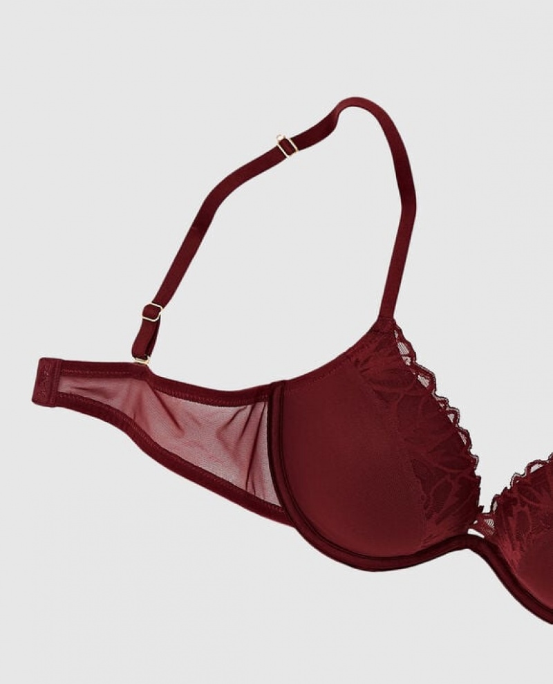 Bras La Senza Up 2 Cup Push Up Mujer Rojas Burdeos | sHjVvvIq