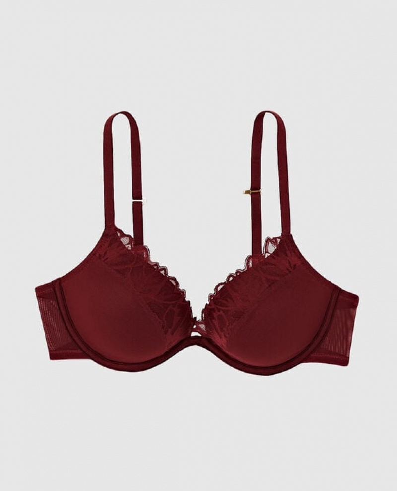 Bras La Senza Up 2 Cup Push Up Mujer Rojas Burdeos | sHjVvvIq