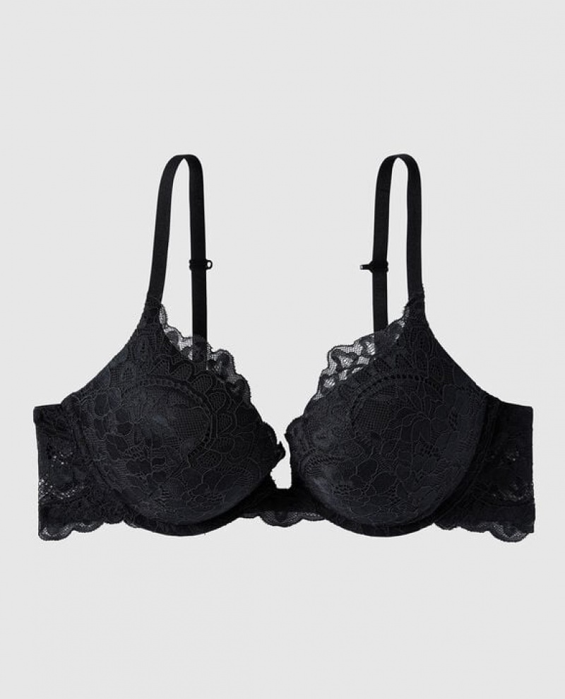 Bras La Senza Up 2 Cup Push Up Mujer Negras | NVA04gvu